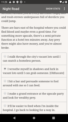 Screenshot of the application Vampire — Night Road - #3