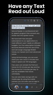 Screenshot of the application NaturalReader - #5