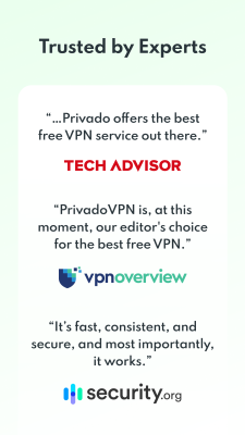 Screenshot of the application PrivadoVPN - #8
