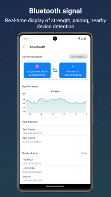 Screenshot of the application Signal Detector - #3
