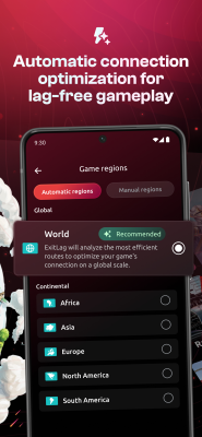 Screenshot of the application ExitLag - #3