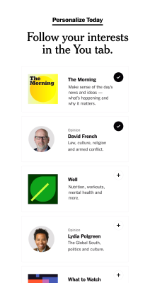 Screenshot of the application The New York Times - #5