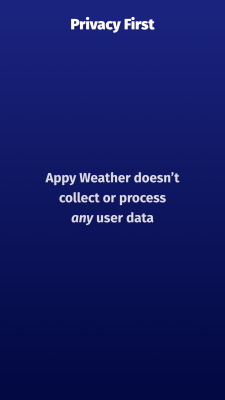 Screenshot of the application Appy Weather - #8