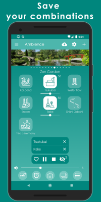 Screenshot of the application Ambience: sleep sounds - #4