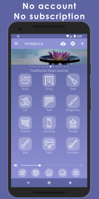 Screenshot of the application Ambience: sleep sounds - #7