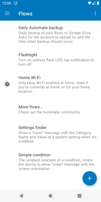 Screenshot of the application Automate - #7