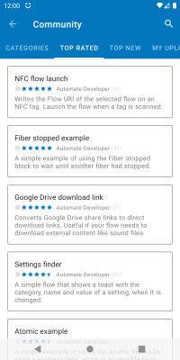 Screenshot of the application Automate - #8