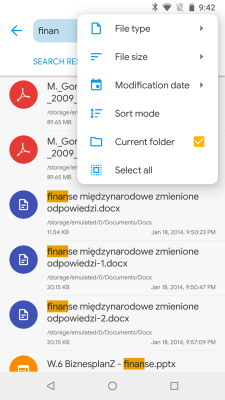 Screenshot of the application Solid Explorer File Manager - #3