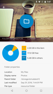 Screenshot of the application Solid Explorer File Manager - #5