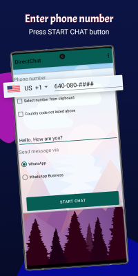 Screenshot of the application DirectChat - #1