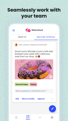 Screenshot of the application Buffer - #5