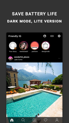 Screenshot of the application Friendly For Instagram - #6