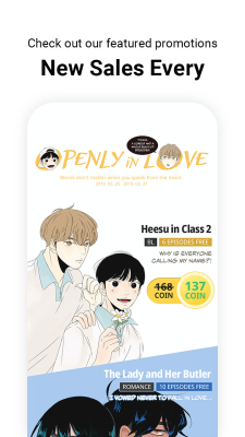 Screenshot of the application Lezhin Comics - #3