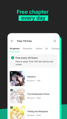 Screenshot of the application Tappytoon - #5