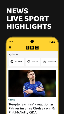 Screenshot of the application BBC Sport - #1