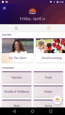 Screenshot of the application TODAY - #3