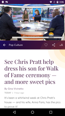 Screenshot of the application TODAY - #4