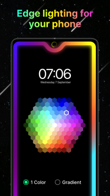 Screenshot of the application Edge Lighting - #2