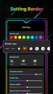 Screenshot of the application Edge Lighting - #5