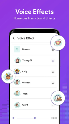 Screenshot of the application AI Voice Changer Sound Effects - #5