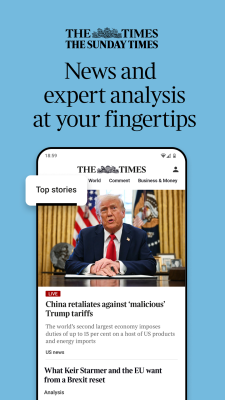 Screenshot of the application The Times: UK & World News - #1