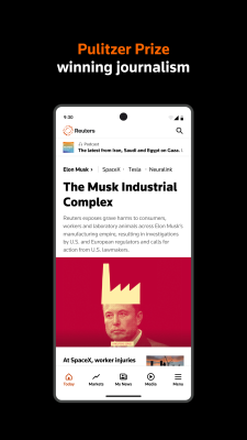Screenshot of the application Reuters News - #2