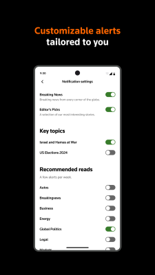 Screenshot of the application Reuters News - #5