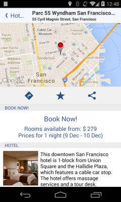 Screenshot of the application AroundMe - #8