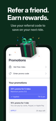 Screenshot of the application Hopp: Get a Ride - #5