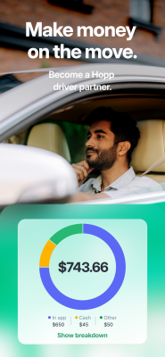 Screenshot of the application Hopp Driver - #1