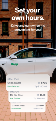 Screenshot of the application Hopp Driver - #3
