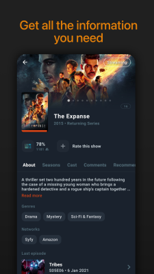 Screenshot of the application Moviebase - #3