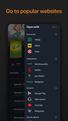 Screenshot of the application Moviebase - #7