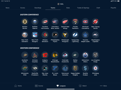 Screenshot of the application Sportsnet - #8