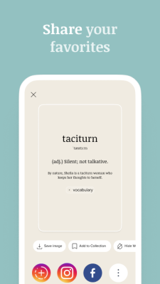Screenshot of the application Vocabulary - #8