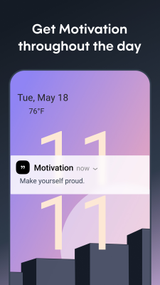 Screenshot of the application Motivation - #1