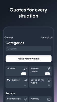 Screenshot of the application Motivation - #4