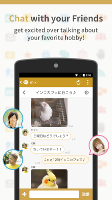 Screenshot of the application Mixi - #4