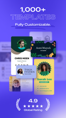 Screenshot of the application Business Card Maker - #2