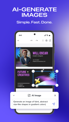 Screenshot of the application Business Card Maker - #4