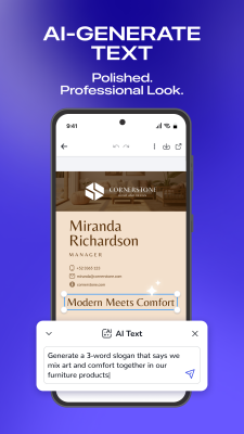 Screenshot of the application Business Card Maker - #6