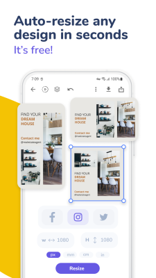 Screenshot of the application Social Post Maker & Design - #5