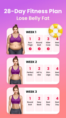 Screenshot of the application JustFit - Lazy Workout - #1