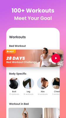 Screenshot of the application JustFit - Lazy Workout - #4