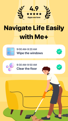 Screenshot of the application Me+ Lifestyle Routine - #1