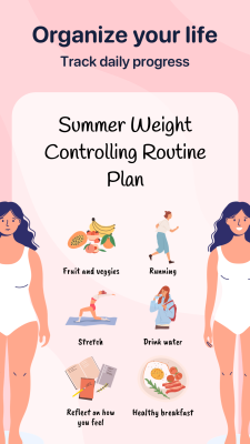 Screenshot of the application Me+ Lifestyle Routine - #3