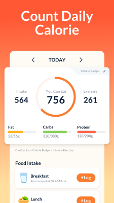 Screenshot of the application Eato: Calorie Counter - #2