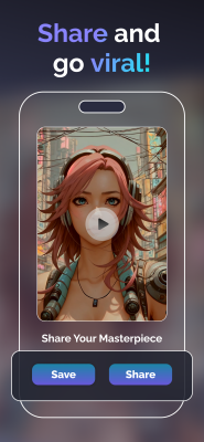 Screenshot of the application Video AI Art Generator & Maker - #5