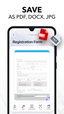 Screenshot of the application Scanner+ App - #3
