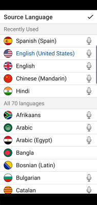 Screenshot of the application Instant Voice Translate - #4